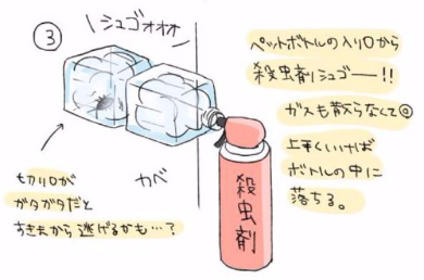 ゴキブリ 退治 ペットボトル