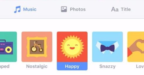 Facebook スライドショー