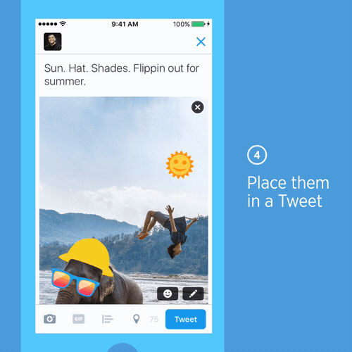 Twitterステッカー