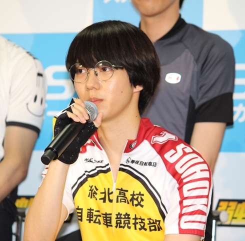 「弱虫ペダル」製作会見の小越勇輝さん