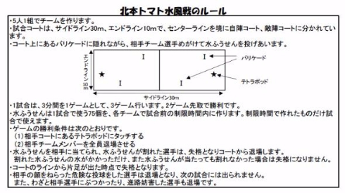トマト 水風船 北本トマト水風戦大会