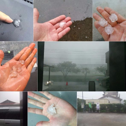 関東 豪雨 雹