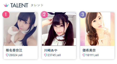 DMM.yell タレント部門