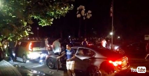 セントラルパークでシャワーズ発見