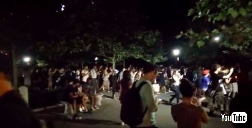 セントラルパークでレアポケモン