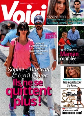 ソフィー・マルソーをパパラッチした「Voici」