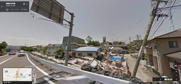熊本地震ストリートビュー