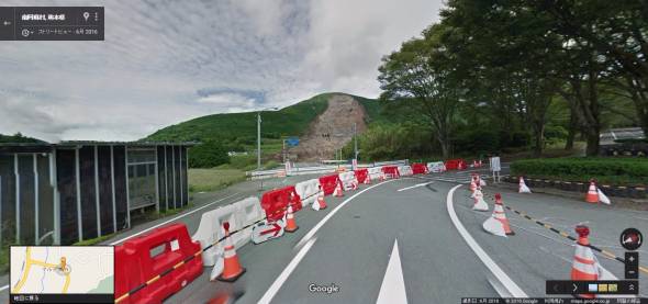 熊本地震ストリートビュー