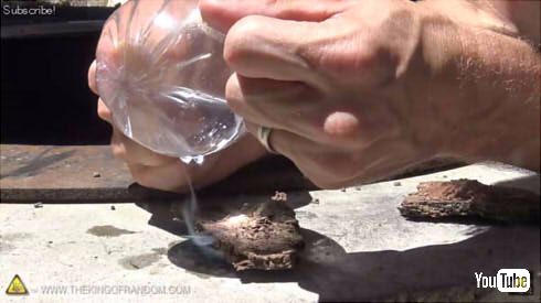 フリーザーバッグ火起こし