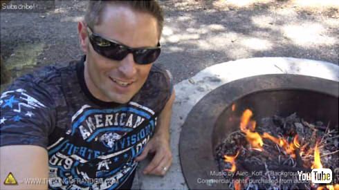 フリーザーバッグ火起こし