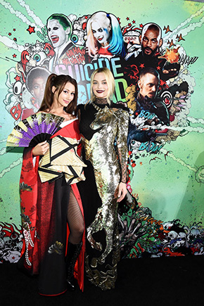 マーゴット・ロビーとダレノガレ明美さんの東西ハーレイ・クイン2ショット