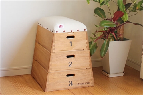 倉敷帆布　とび箱型小物入れ