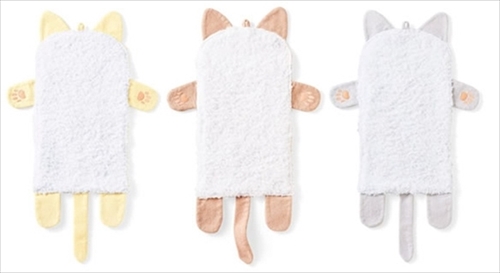 猫の胸毛タオル