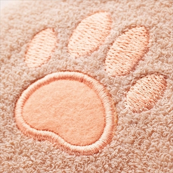 猫の胸毛タオル