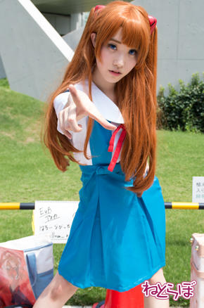 コミックマーケット コミケ 90 コスプレ 新世紀エヴァンゲリオン アスカ 制服