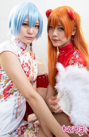 コミックマーケット コミケ 90 コスプレ レイ アスカ チャイナ服