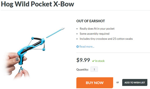 綿棒クロスボウ