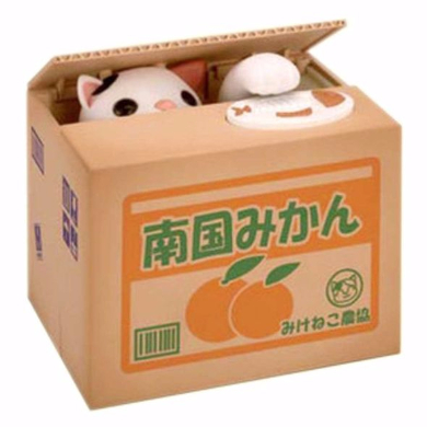 猫 貯金箱 再現 手