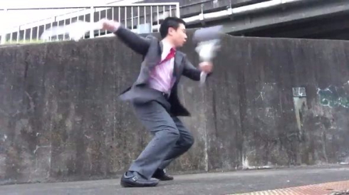 傘 アクション サラリーマン Twitter