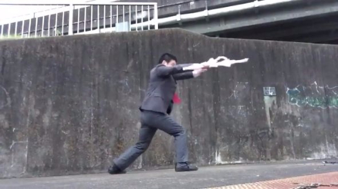 傘 アクション サラリーマン Twitter