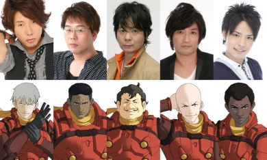 004役の日野聡さん、005役の乃村健次さん、006役の真殿光昭さん、007役の佐藤せつじさん、008役の石谷春貴さん