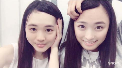 福原遥 まいんちゃん ブログ 顔交換 2人 アップ