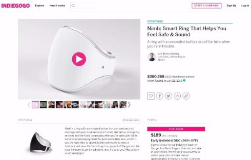 Nimb 指輪 通報 非常時