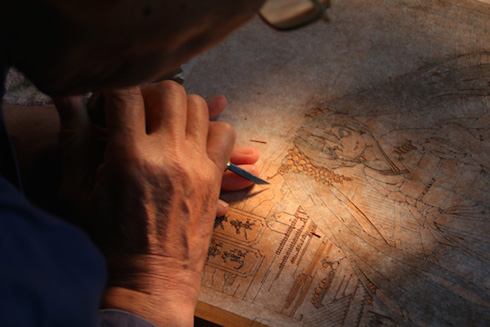 初音ミク浮世絵木版画