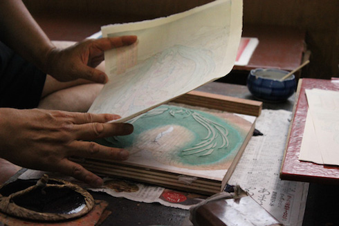 初音ミク浮世絵木版画