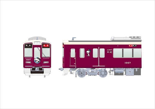 阪急電車「スヌーピー＆フレンズ号」