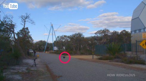 スイカ 落下 ラインエックス LINE-X 実験