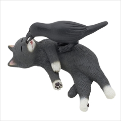 なかよし動物シリーズ　猫とカラス
