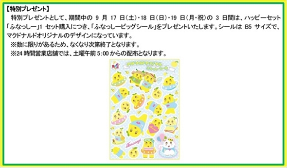 ハッピーセット　ふなっしー