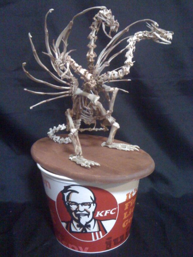 ケンタッキー フライドチキン 骨 キングキドラ 骨格