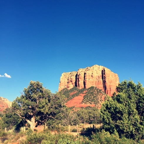 千秋 セドナ 結婚式 風景