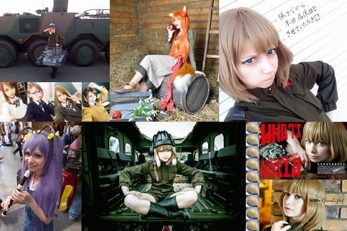 美しすぎるロシア人コスプレイヤーのメイドカフェ