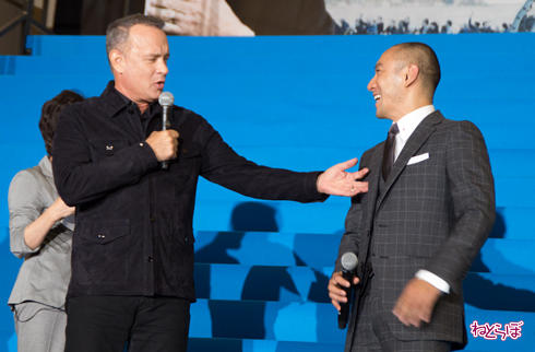 ハドソン川の奇跡 ジャパンプレミア トム・ハンクス 市川海老蔵