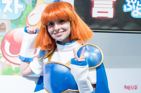 セガゲームス コンパニオン コスプレ ぷよぷよ アルル