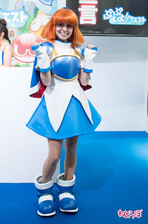 セガゲームス コンパニオン コスプレ ぷよぷよ アルル アップ