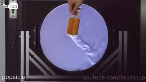 実験 動画 シュリーレン 空気