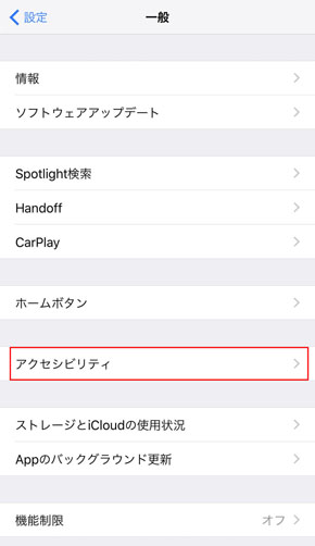 アクセシビリティ