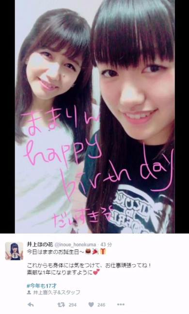 井上喜久子　誕生日