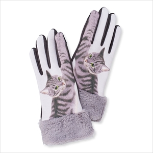 スマートフォン対応　猫パンチ手袋