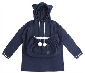 デカぽっけにゃんガルーパーカー