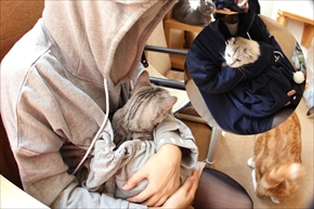 デカぽっけにゃんガルーパーカー