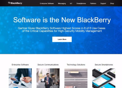 BlackBerry スマートフォン 生産 終了 ソフトウェア企業
