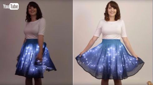 光るスカート ThinkGeek 星 LED