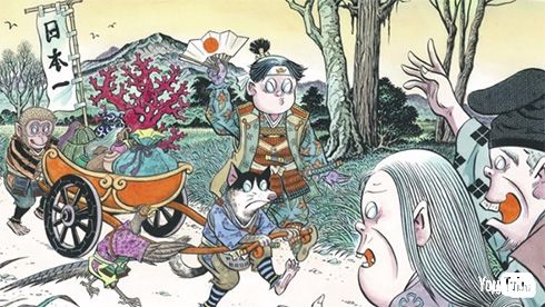 水木プロならではの芸術的作画「スーパー桃太郎」