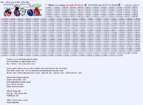 4chan ひろゆき 西村博之 資金難 匿名掲示板 海外