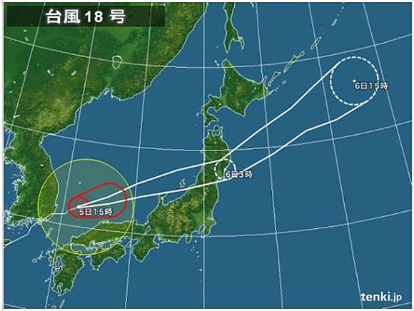 台風18号